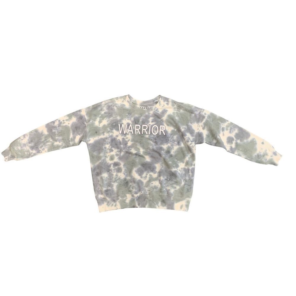 LACAUSA Anthropology, Women’s Blue Gray Green Tie Dye Pullover Sweater, XS, Used - Picture 1 of 5